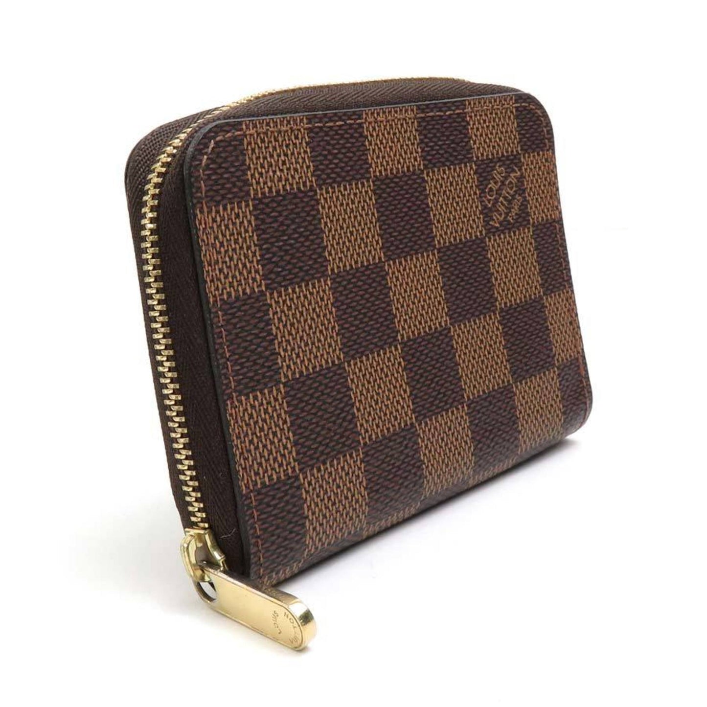 LOUIS VUITTON Coin Case Damier Zippy Purse Canvas Brown Unisex N63070