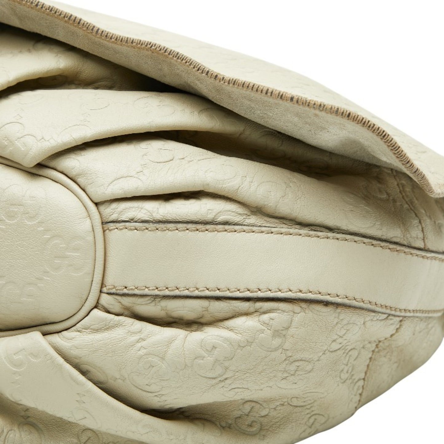 Gucci Ivory White Leather Shoulder Bag ( )