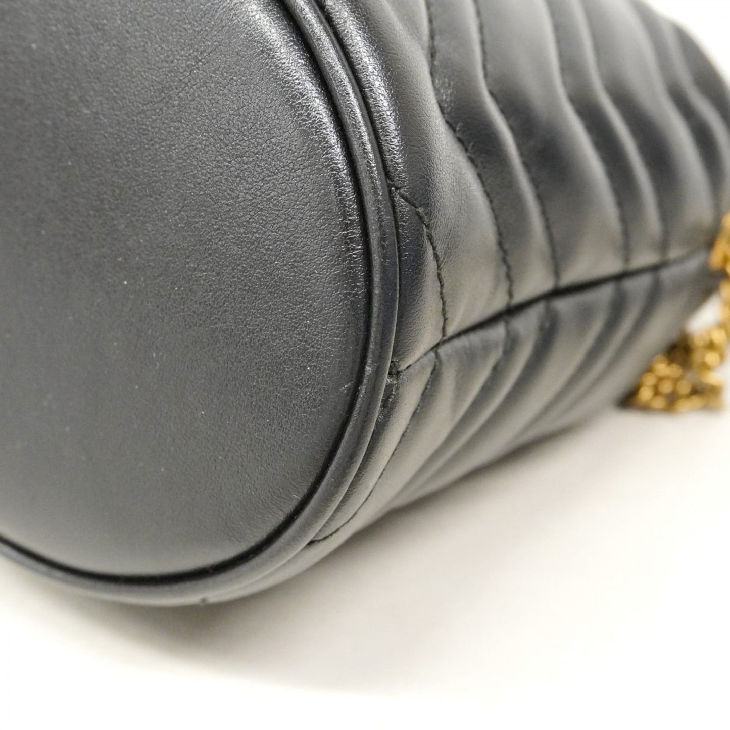 Gucci Black Leather Shoulder Bag ( )