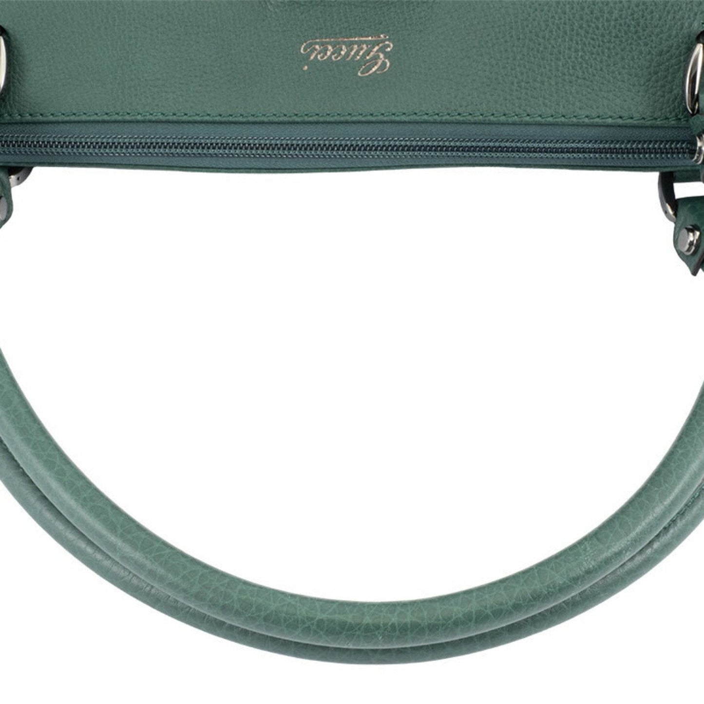 Gucci Abbey Green Leather Shoulder Bag Tote Bag ( )