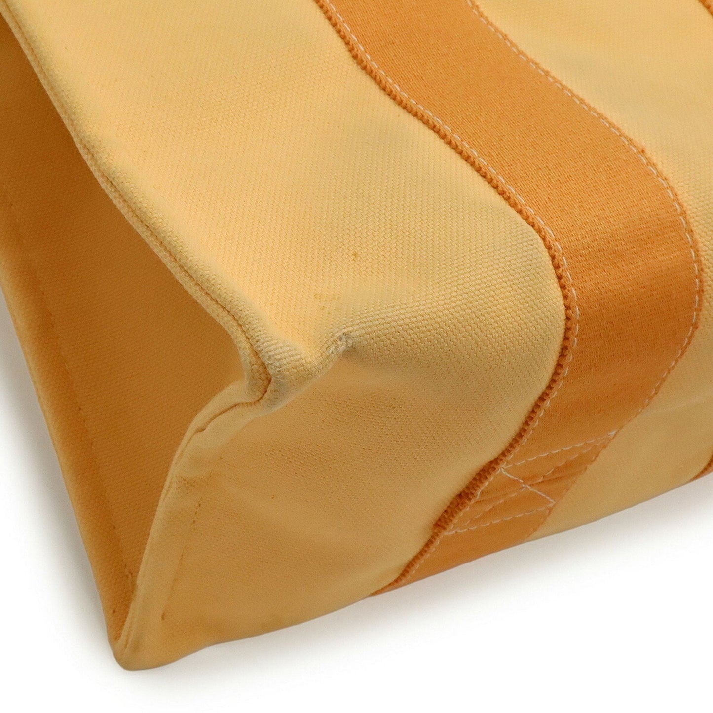 Hermes Orange Canvas Handbag Tote Bag ( )