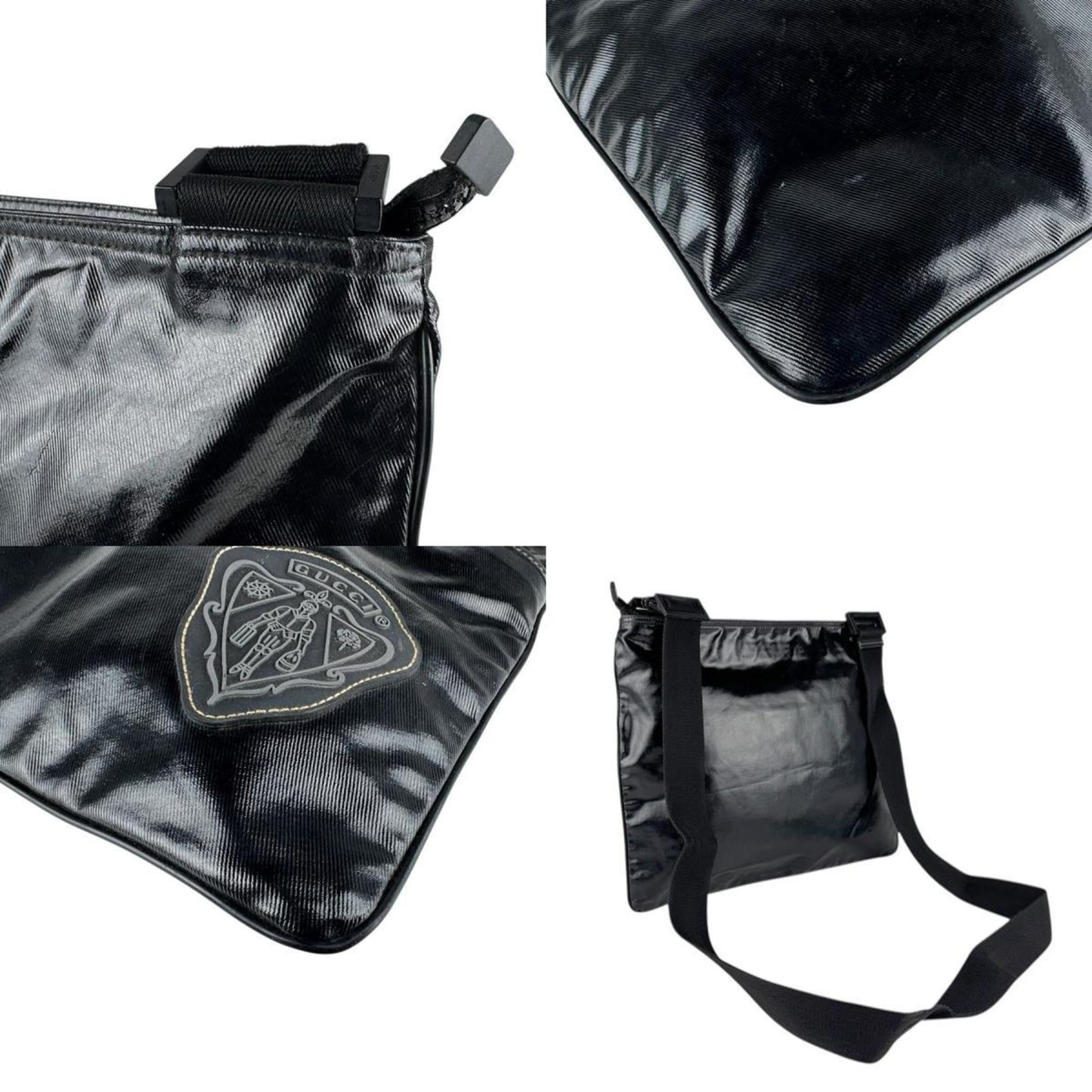 Gucci Black Pvc Shoulder Bag ( )