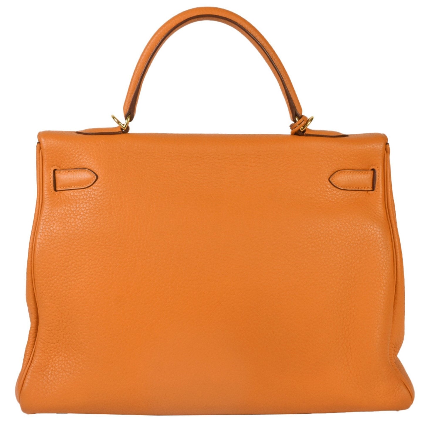 Hermes Kelly Orange Togo Leather Handbag ( )
