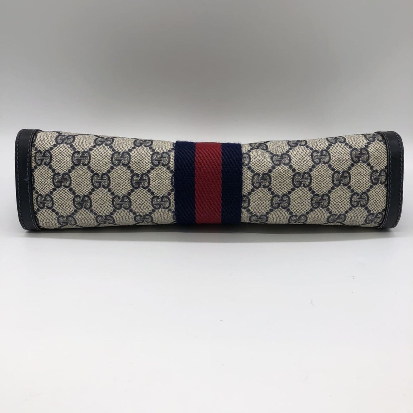Gucci Navy Gg Supreme Clutch Bag Pouch ( )