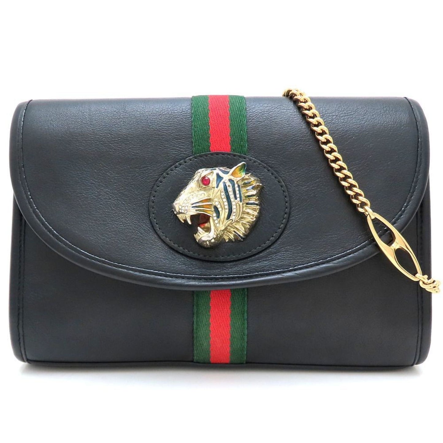 Gucci Black Leather Shoulder Bag ( )