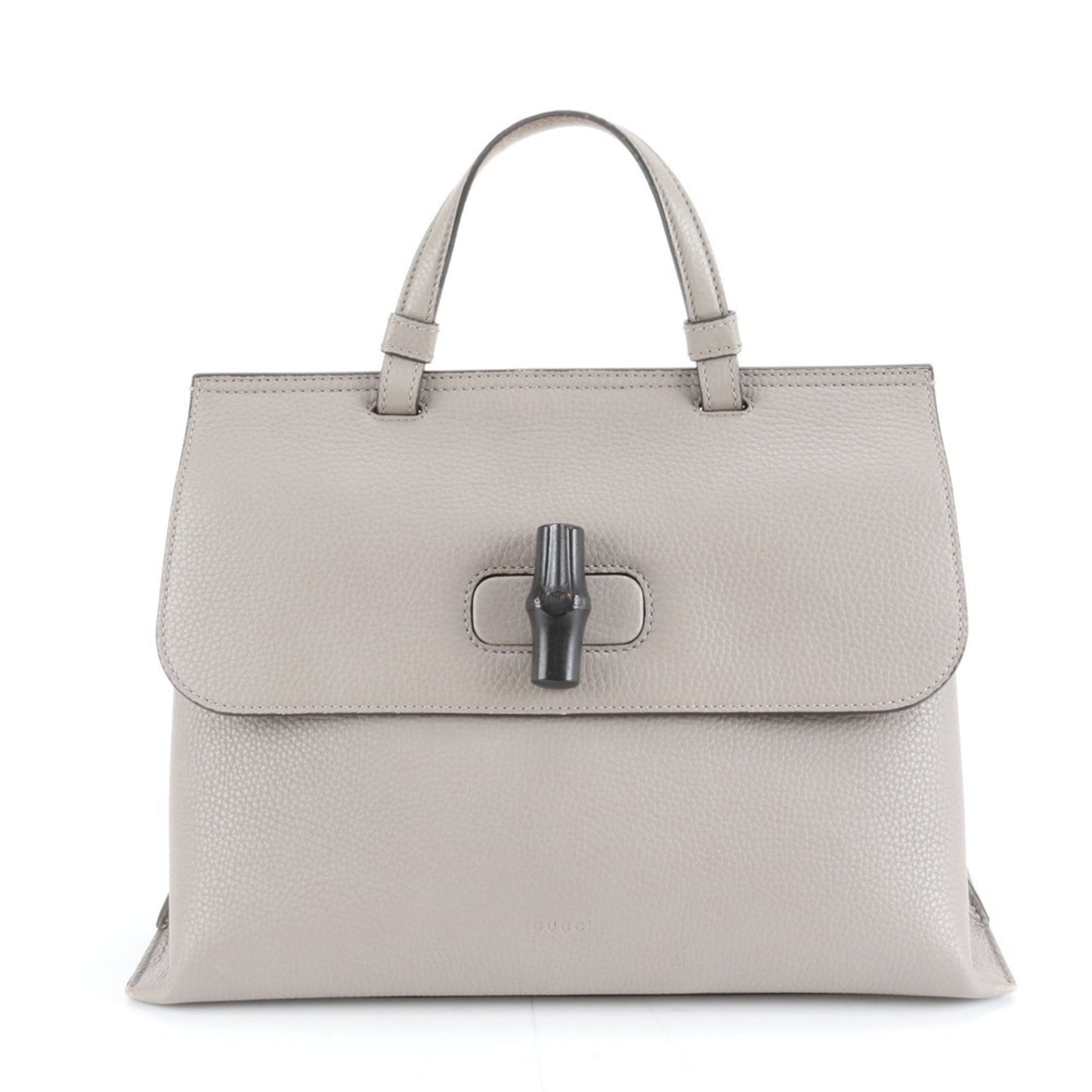 Gucci Gray Leather Handbag ( )