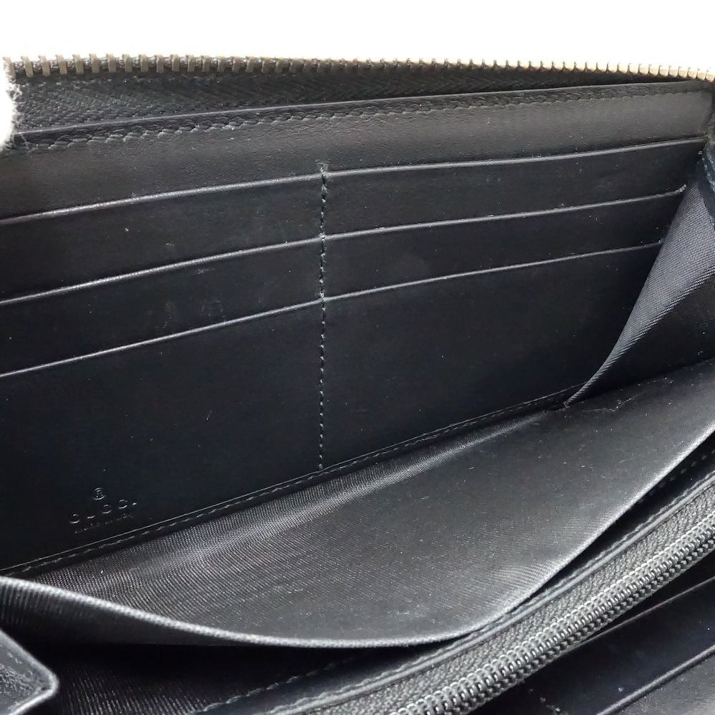 Gucci Animalier Black Leather Long Wallet (Bi-Fold) ( )