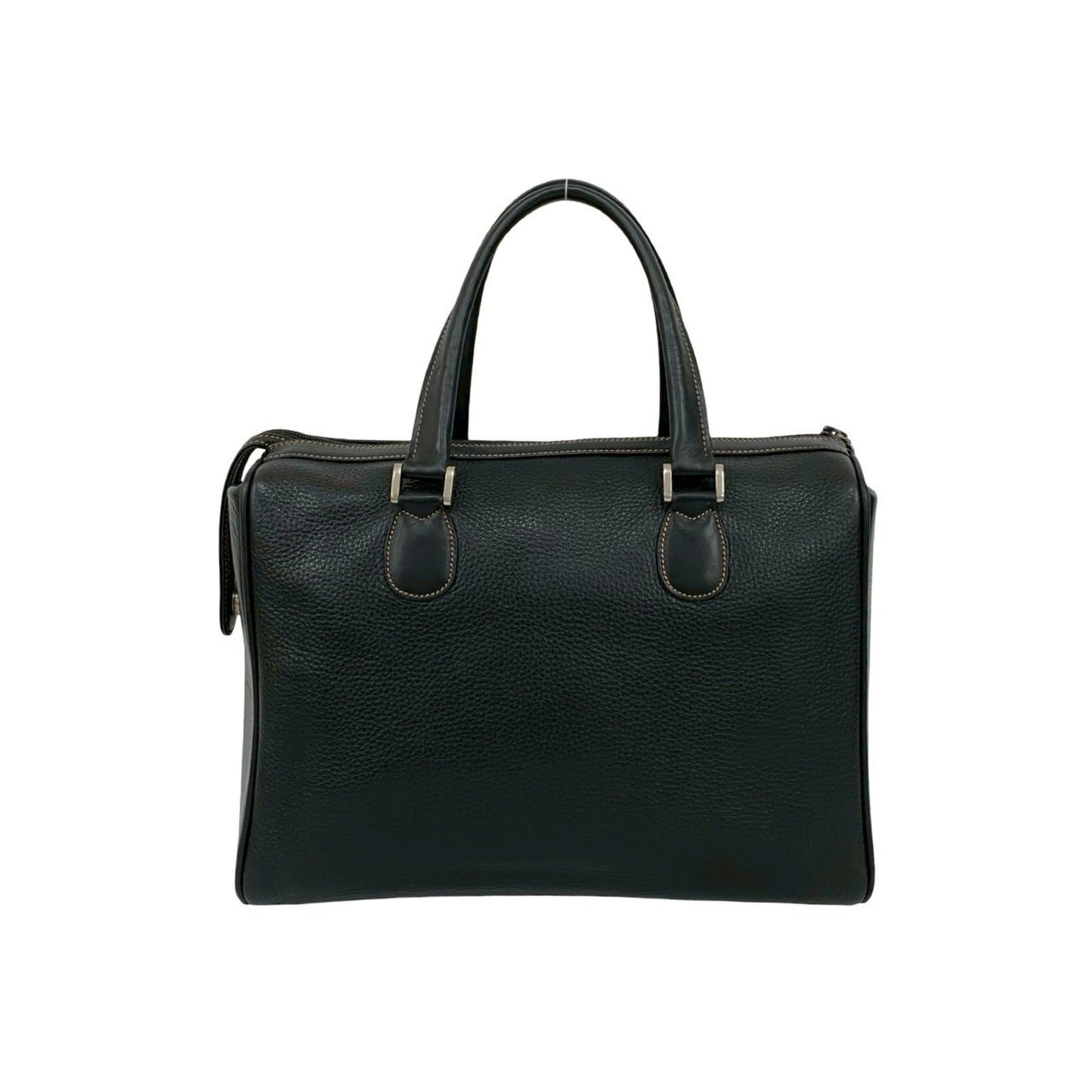 Gucci Black Leather Boston Bag Handbag ( )