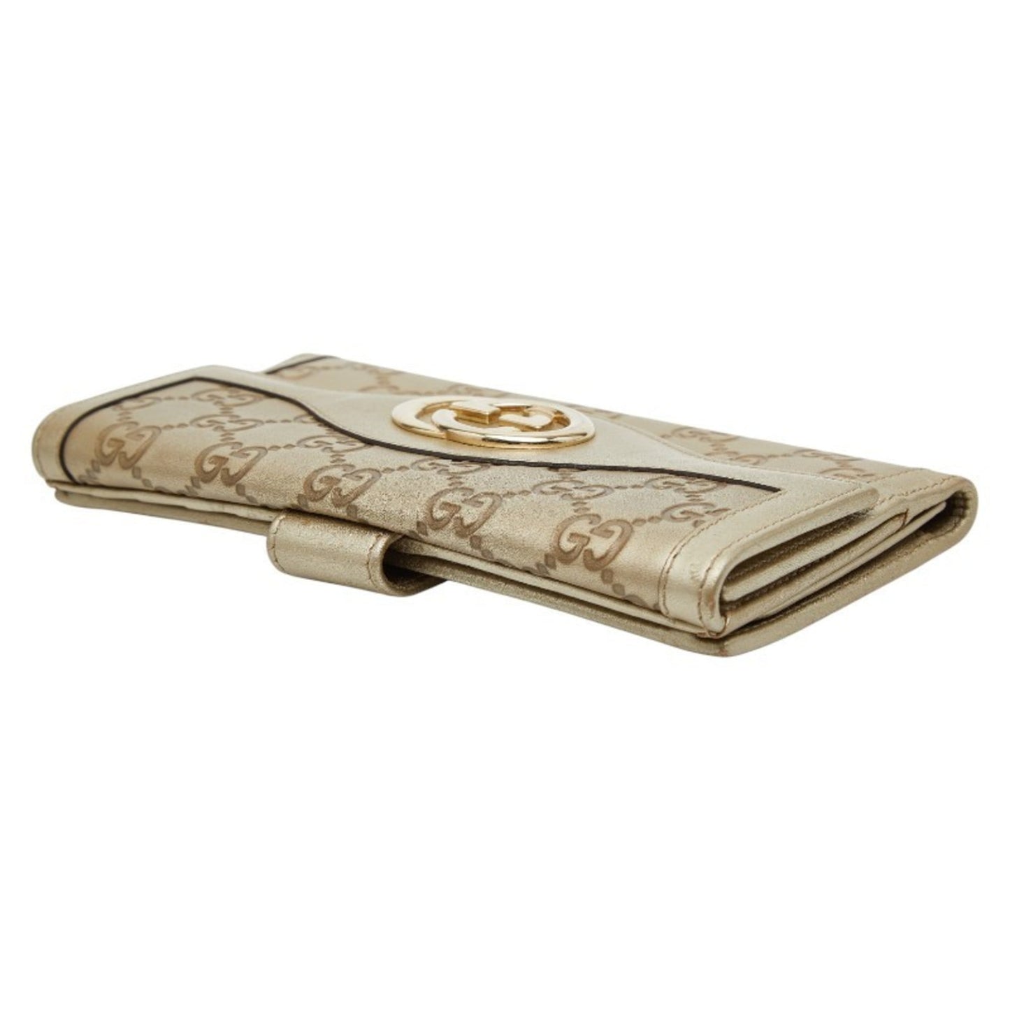Gucci Gold Leather Coin Purse/Coin Case ( )