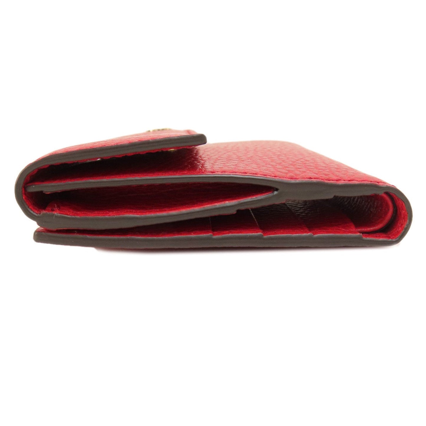 Gucci Red Color Leather Wallet (Bi-Fold) ( )