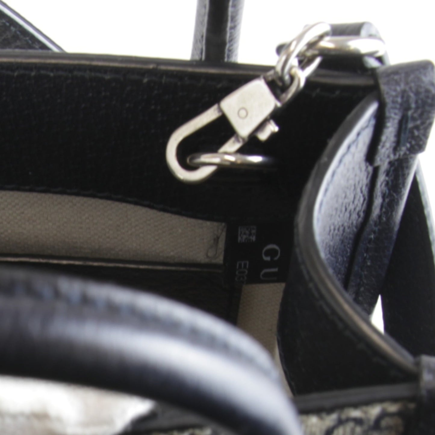 Gucci Black Leather Tote Bag ( )