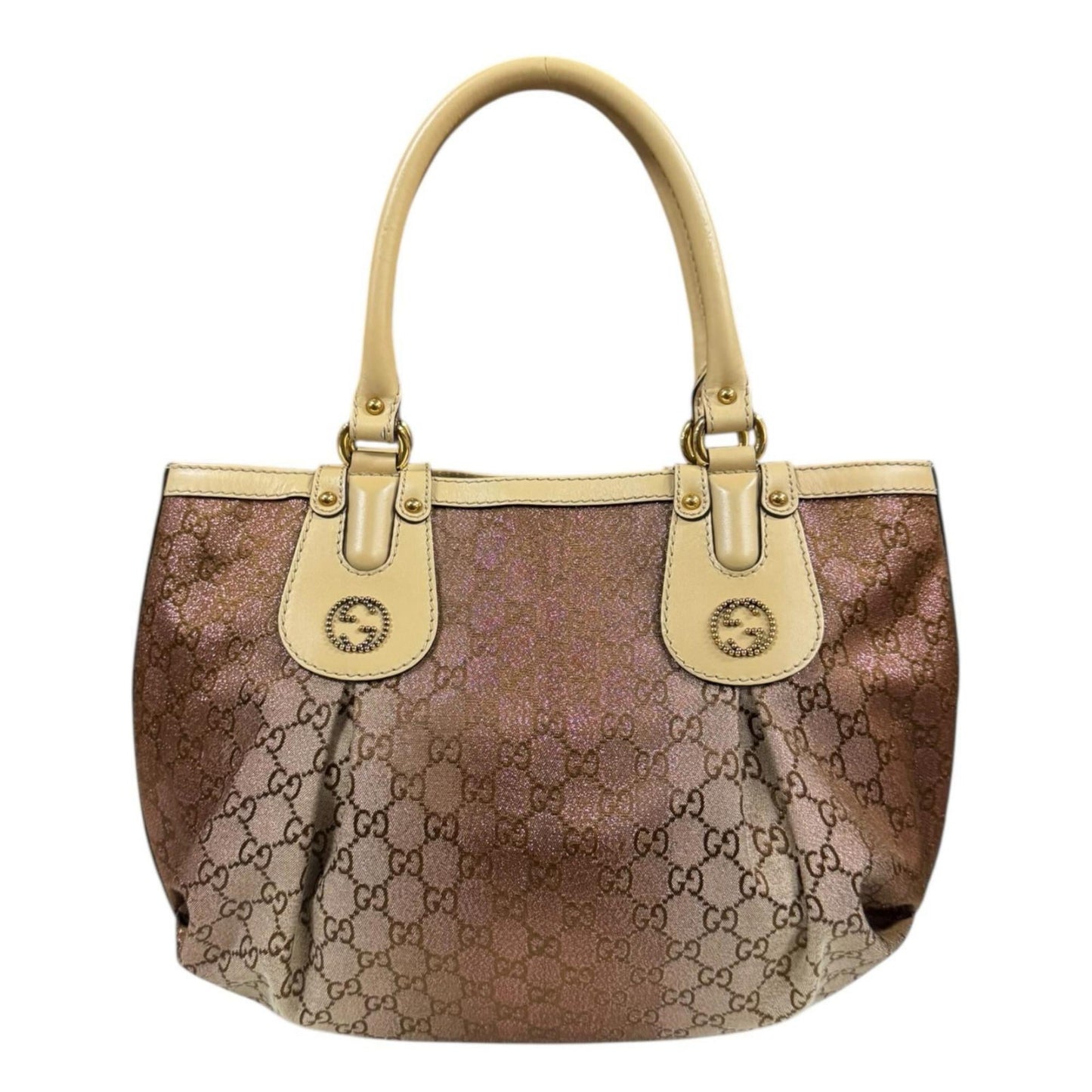Gucci Beige Gg Canvas Handbag ( )