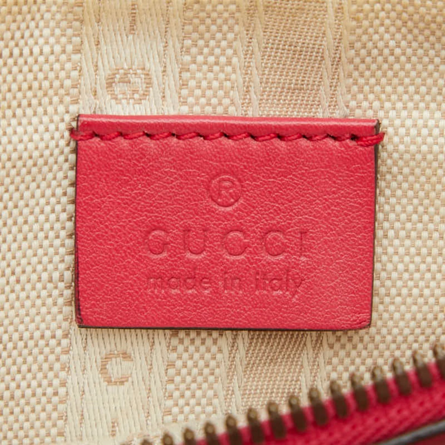 Gucci Red Color Patent Leather Handbag Shoulder Bag ( )