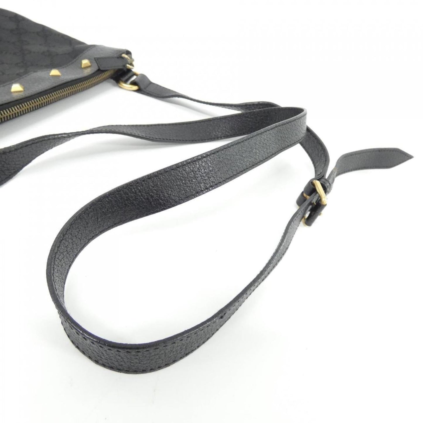 Gucci Black Gg Canvas Shoulder Bag ( )