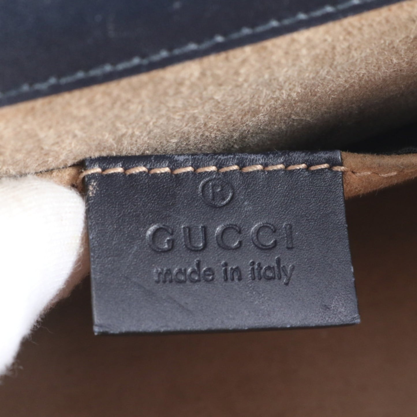 Gucci Navy Leather Shoulder Bag ( )
