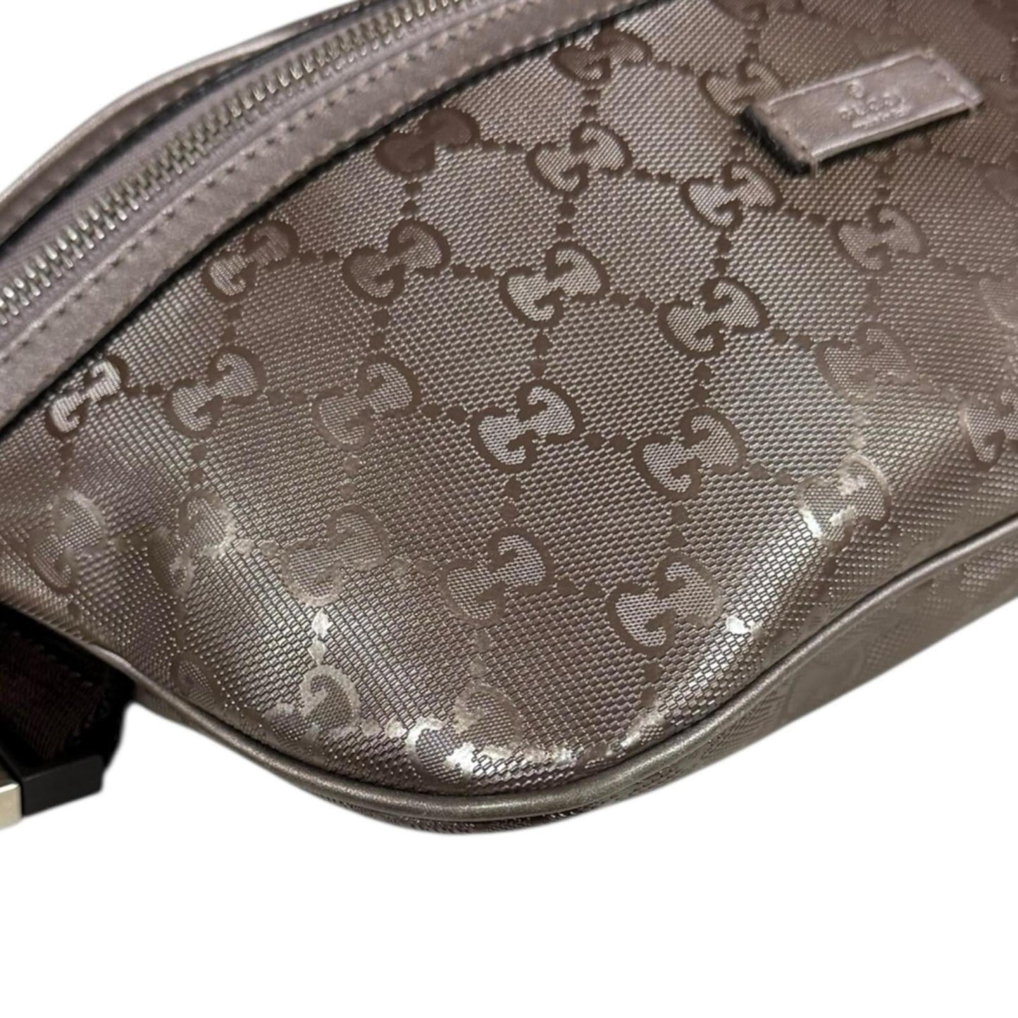 Gucci Silver Pvc Sling Bag ( )