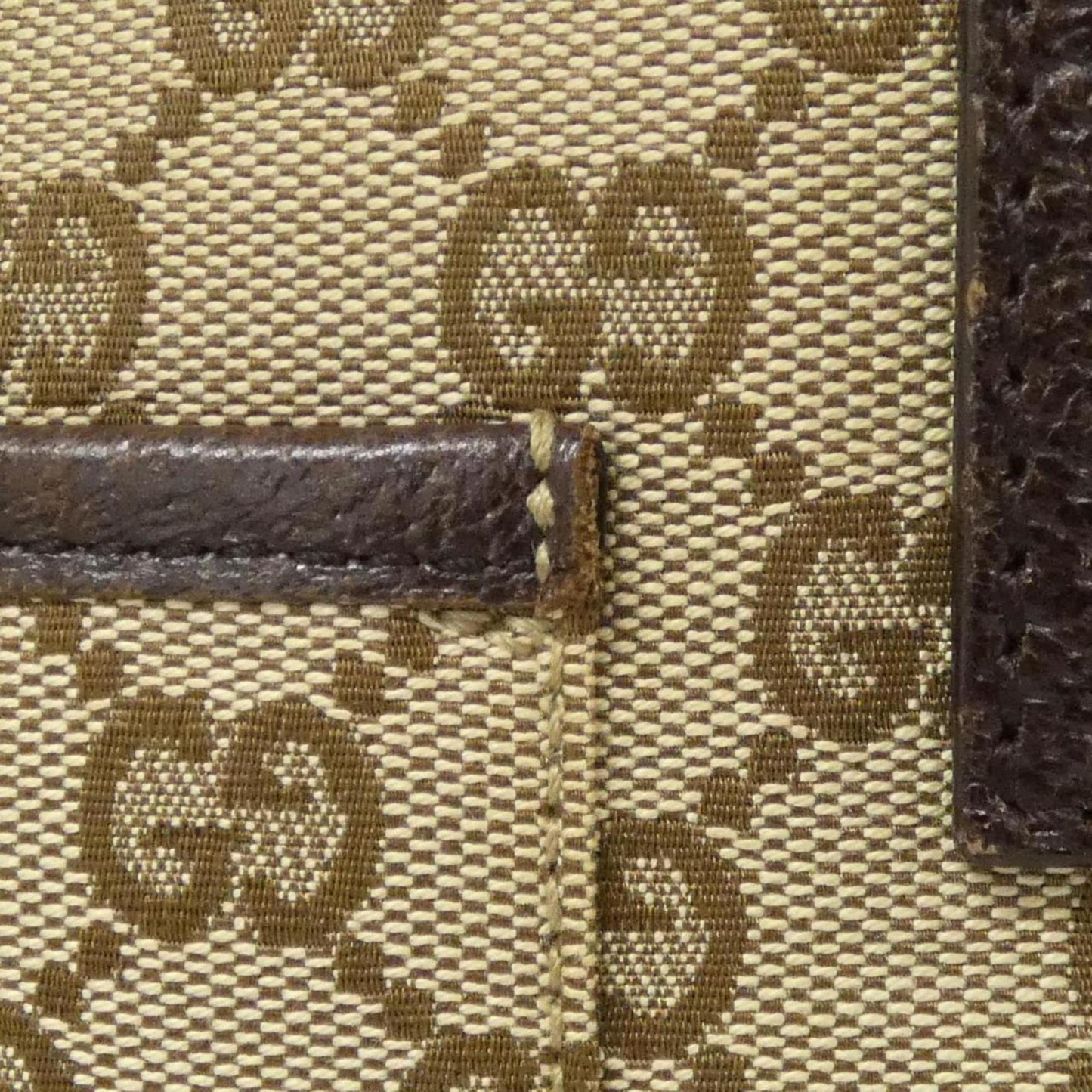 Gucci Beige Brown Gg Canvas Shoulder Bag ( )
