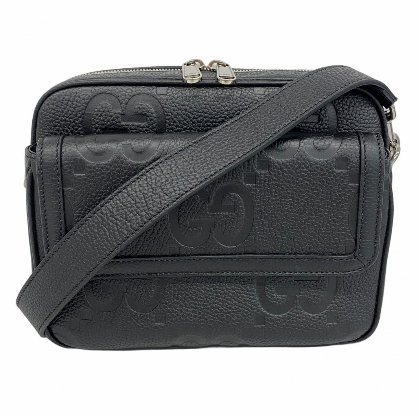 Gucci Black Leather Sling Bag ( )