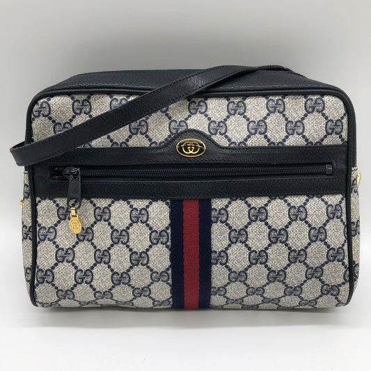 Gucci Navy Gg Supreme Shoulder Bag ( )