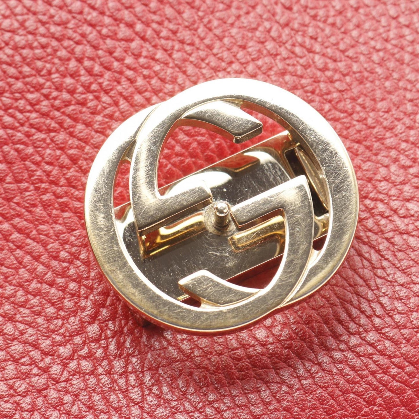 Gucci Red Color Leather Shoulder Bag ( )