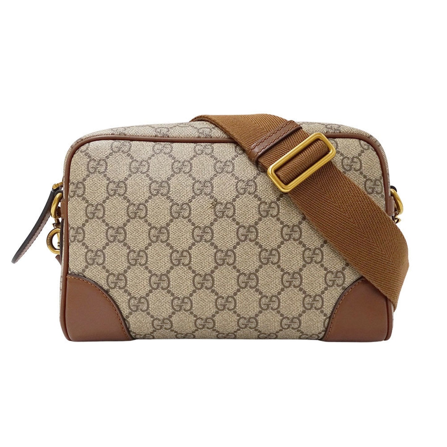 Gucci Beige Brown Gg Supreme Shoulder Bag ( )