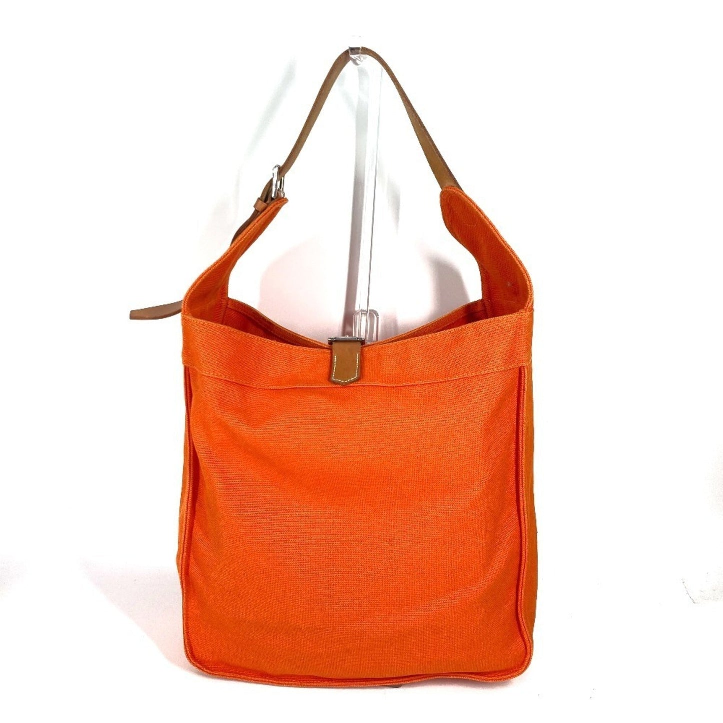 Hermes Marwari Orange Canvas Shoulder Bag ( )