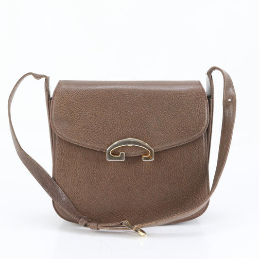 Gucci Brown Leather Shoulder Bag ( )