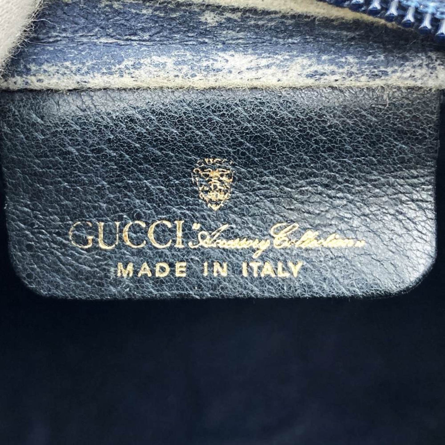 Gucci Navy Gg Supreme Clutch Bag Pouch ( )