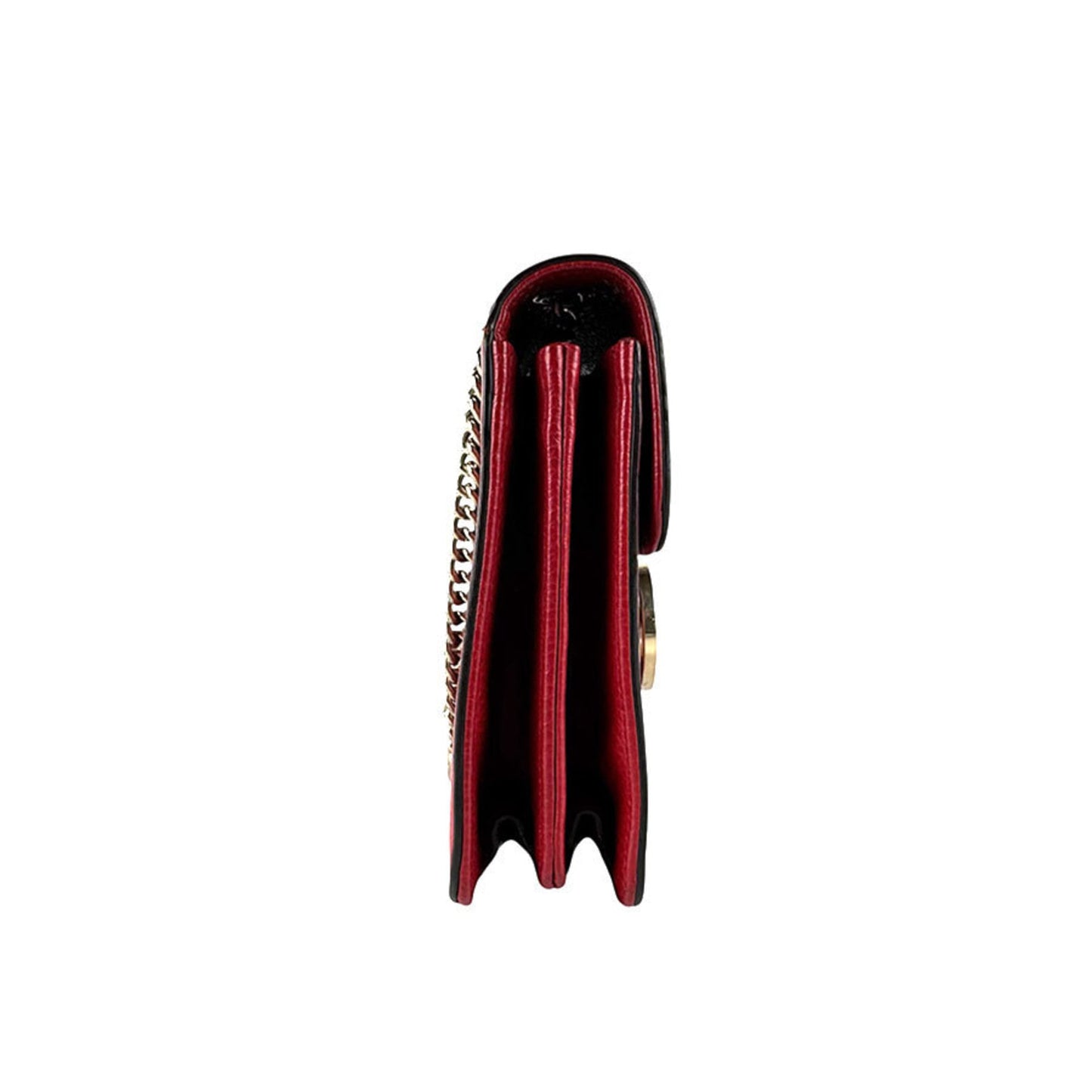 Gucci Red Color Leather Shoulder Bag ( )