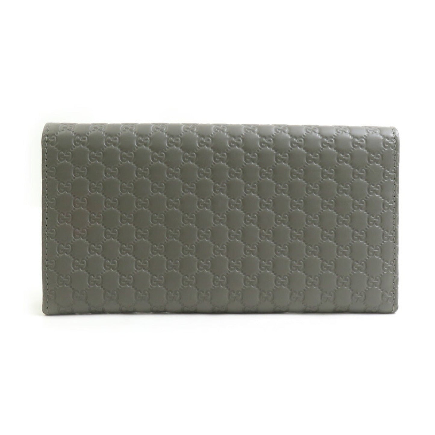 Gucci Gray Leather Long Wallet (Bi-Fold) ( )