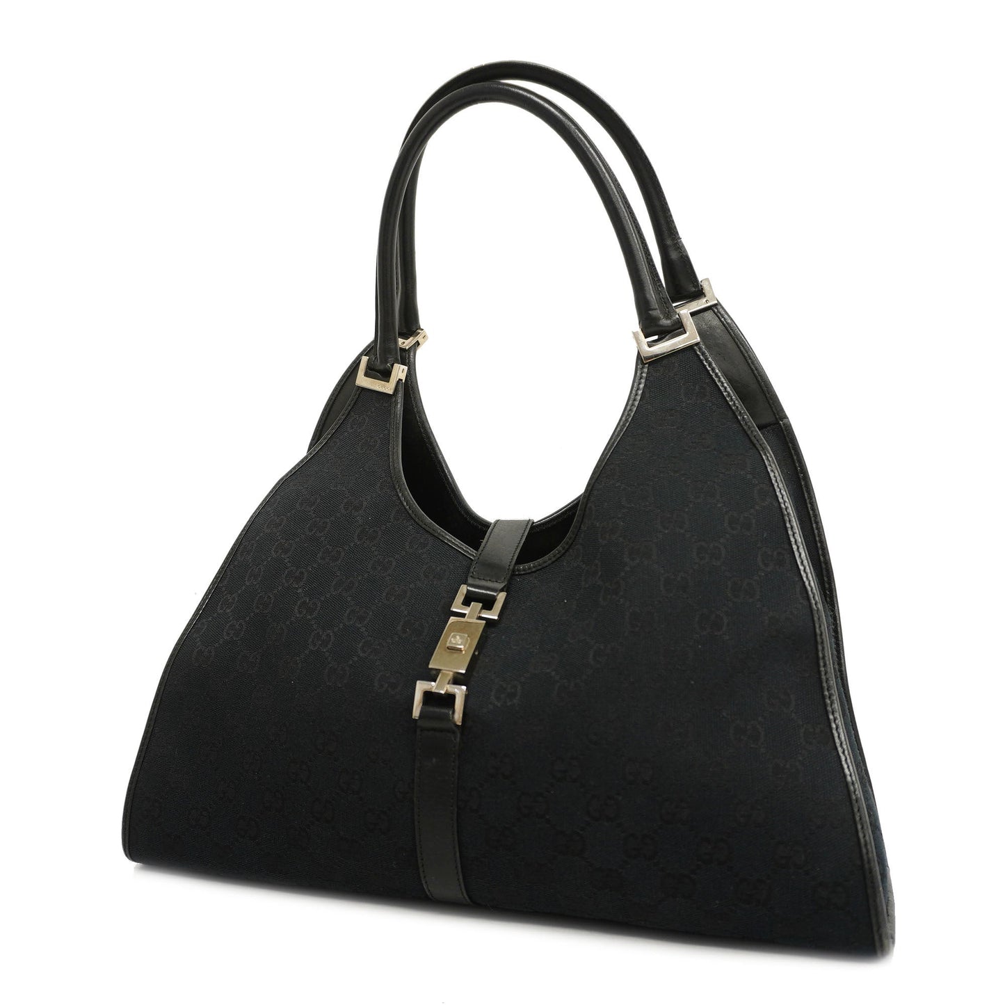 Gucci Leather Canvas Shoulder Bag