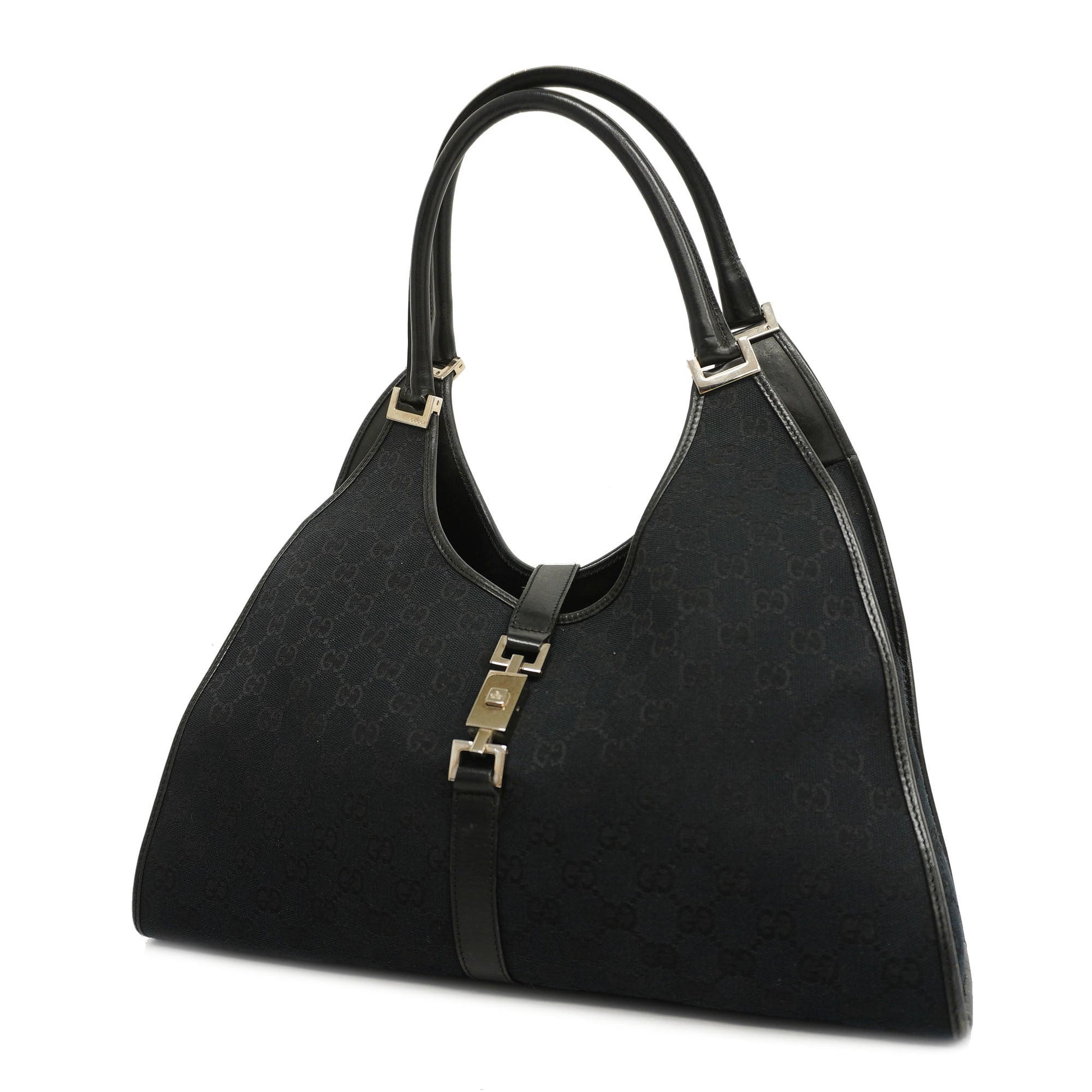 Gucci Leather Canvas Shoulder Bag