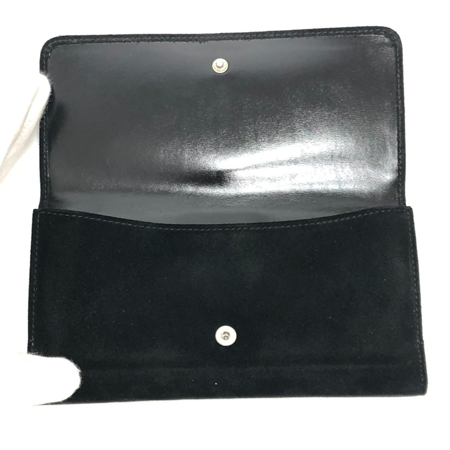 Gucci Black Suede Leather Long Wallet (Bi-Fold) ( )