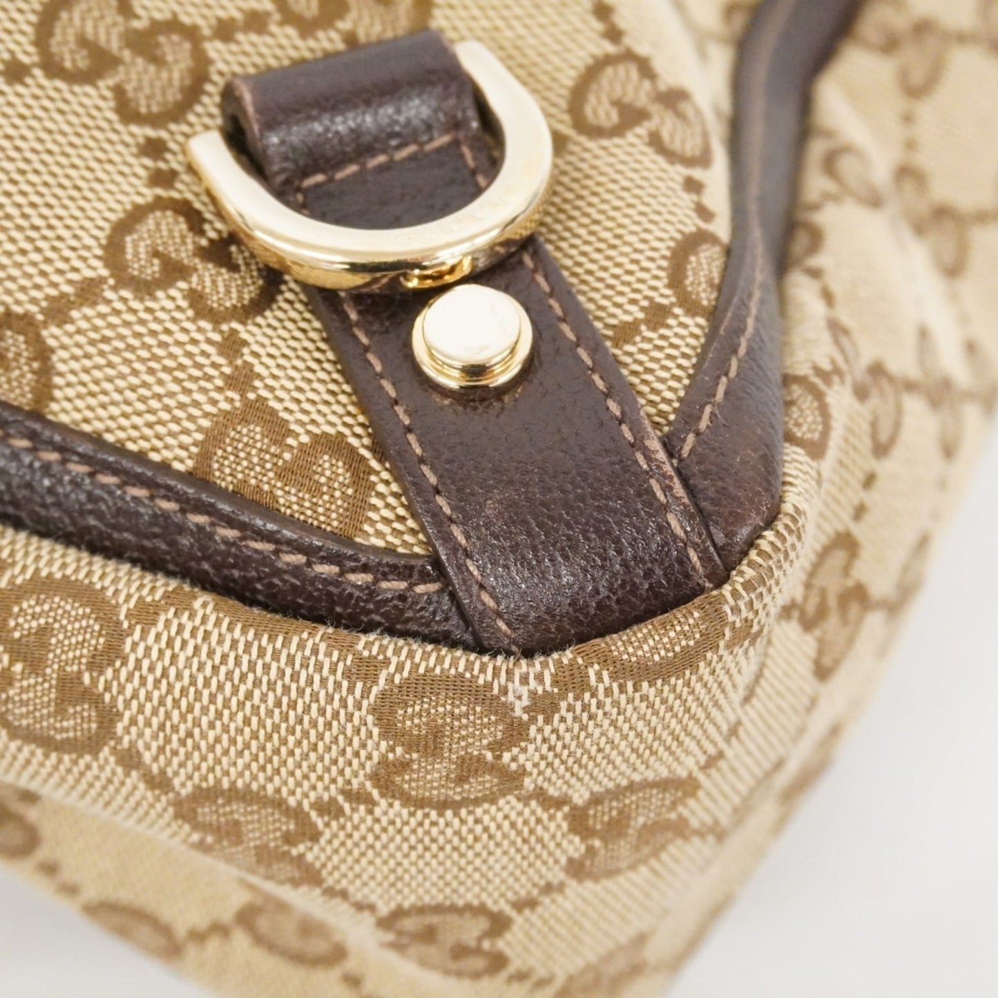 Gucci Brown Canvas Tote Bag ( )