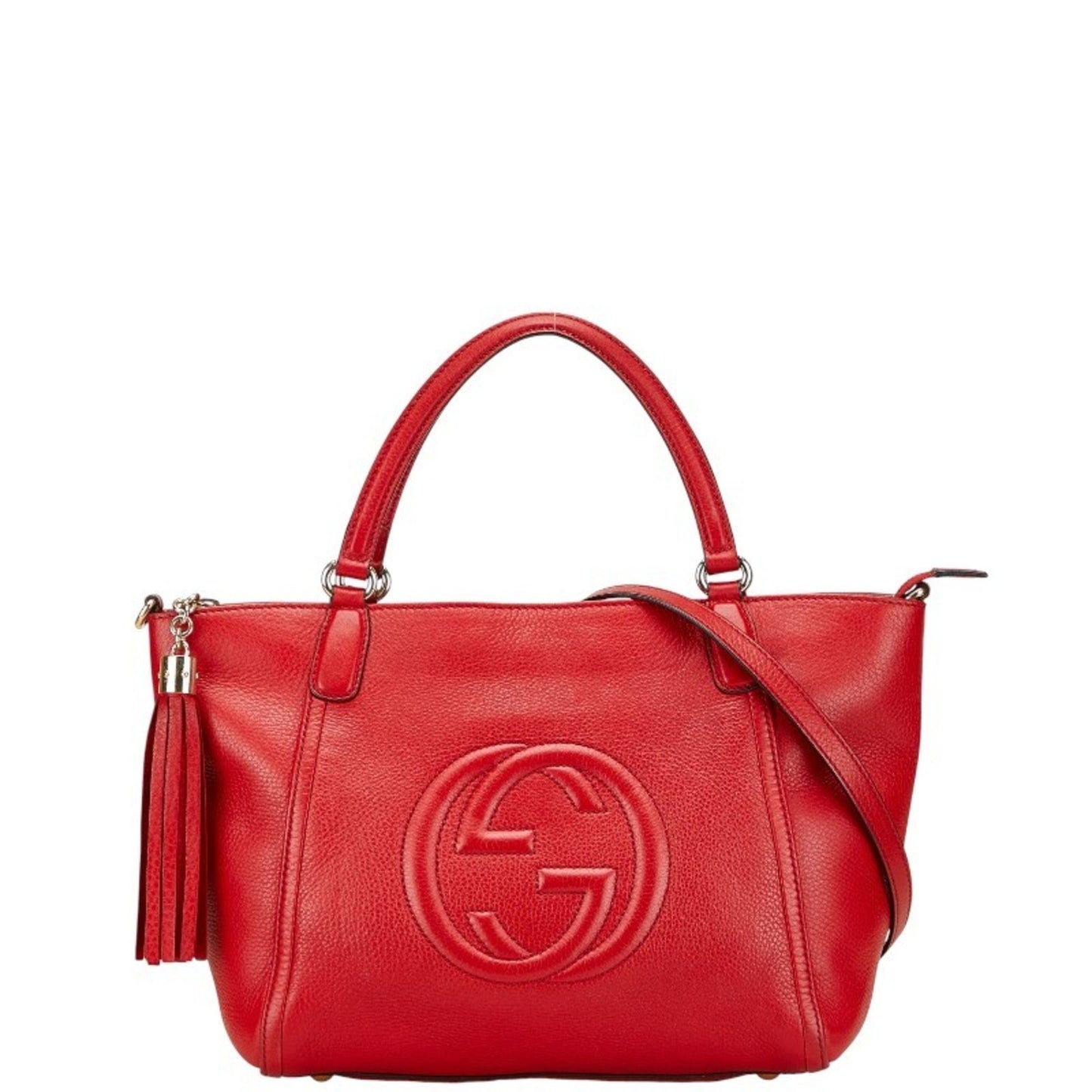 Gucci Soho Red Color Leather Handbag Shoulder Bag ( )