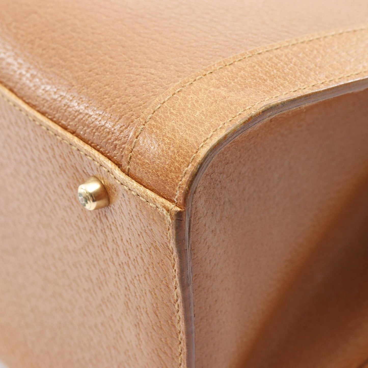 Gucci Brown Leather Tote Bag ( )