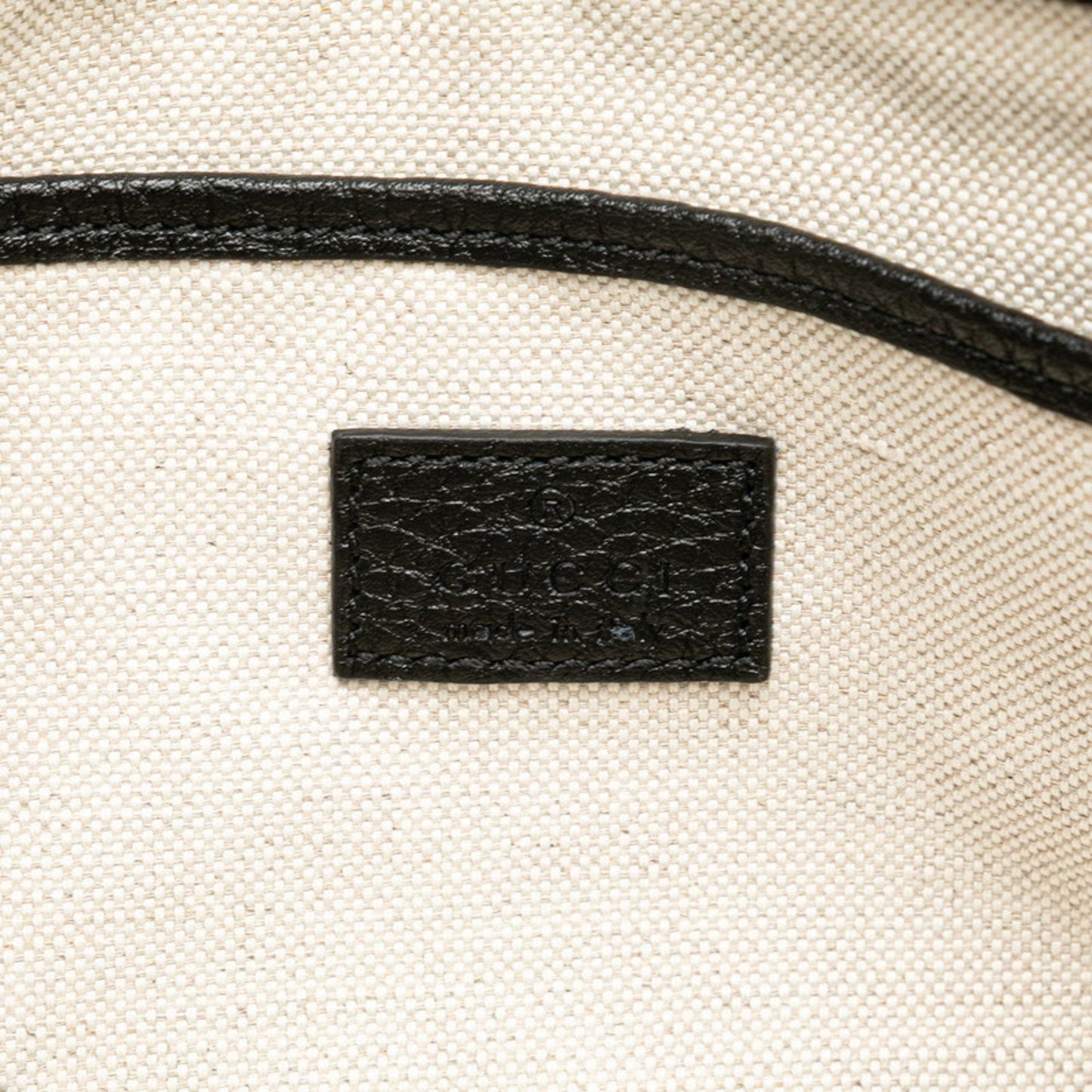 Gucci Black Leather Handbag Shoulder Bag ( )
