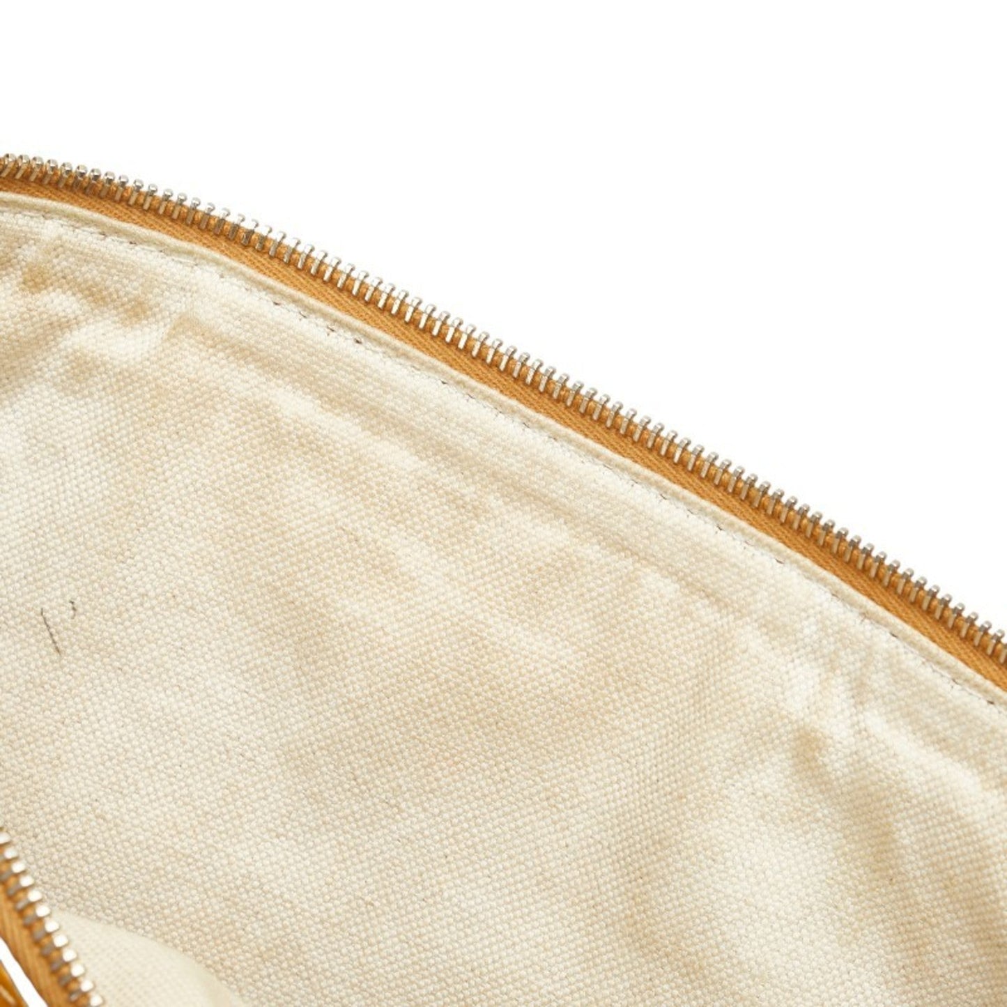 Gucci Beige Yellow Canvas Leather Shoulder Bag ( )
