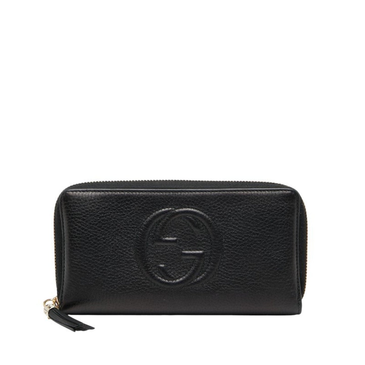Gucci Navy Leather Long Wallet (Bi-Fold) ( )