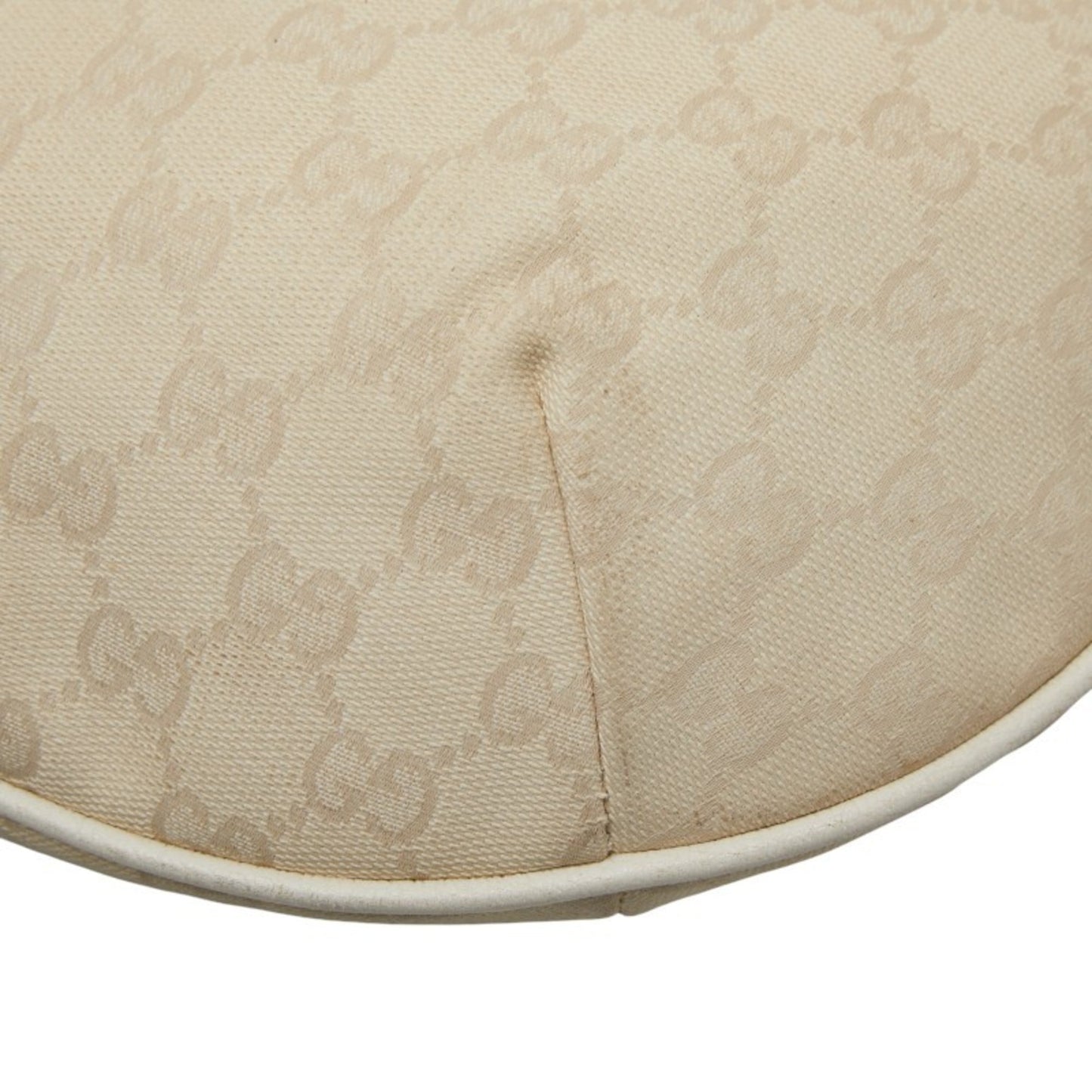 Gucci Gg Canvas Beige White Canvas Leather Shoulder Bag ( )