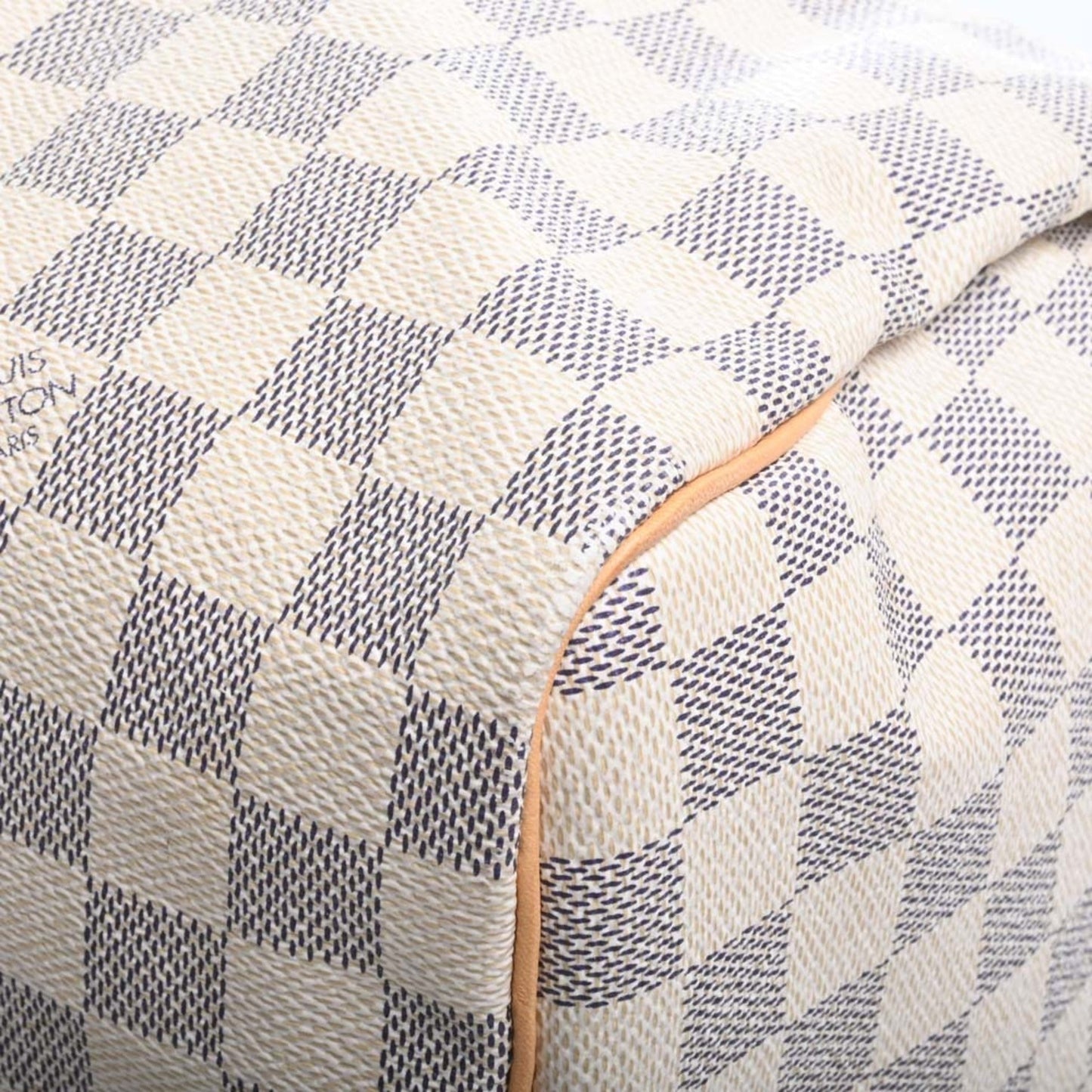 LOUIS VUITTON Azure Speedy 30 Handbag Boston Bag N41533 White Ladies