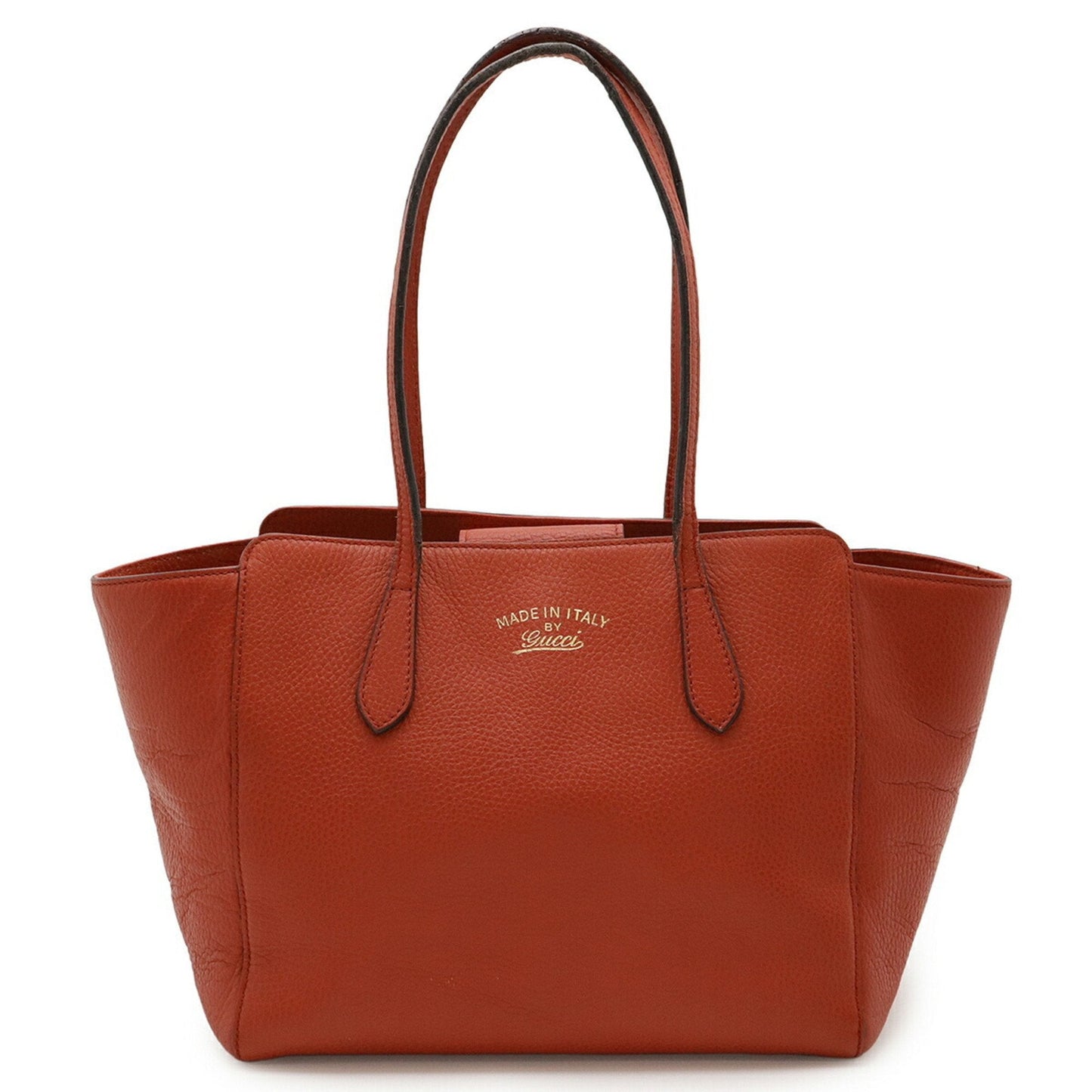 Gucci Red Color Leather Shoulder Bag Tote Bag ( )