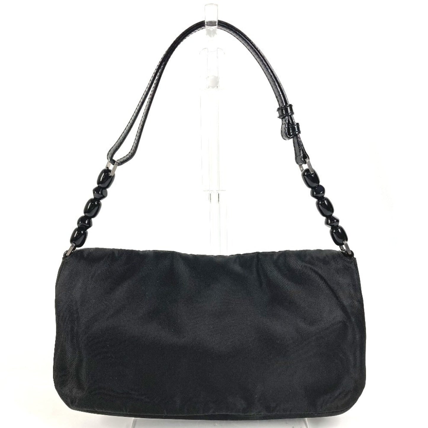 Christian Dior Black Monogram Nylon Pouch Shoulder Bag ()