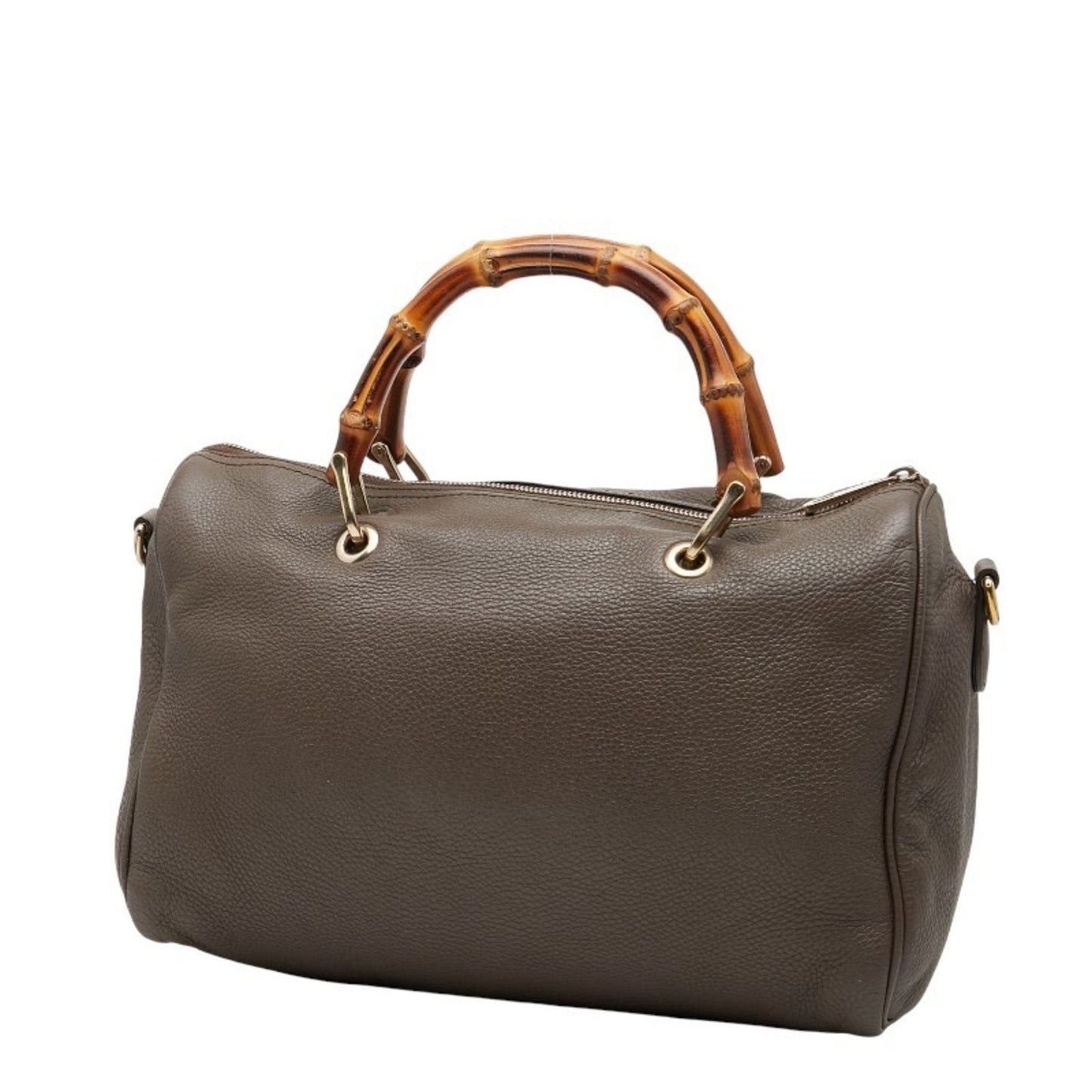 Gucci Brown Leather Handbag Shoulder Bag ( )