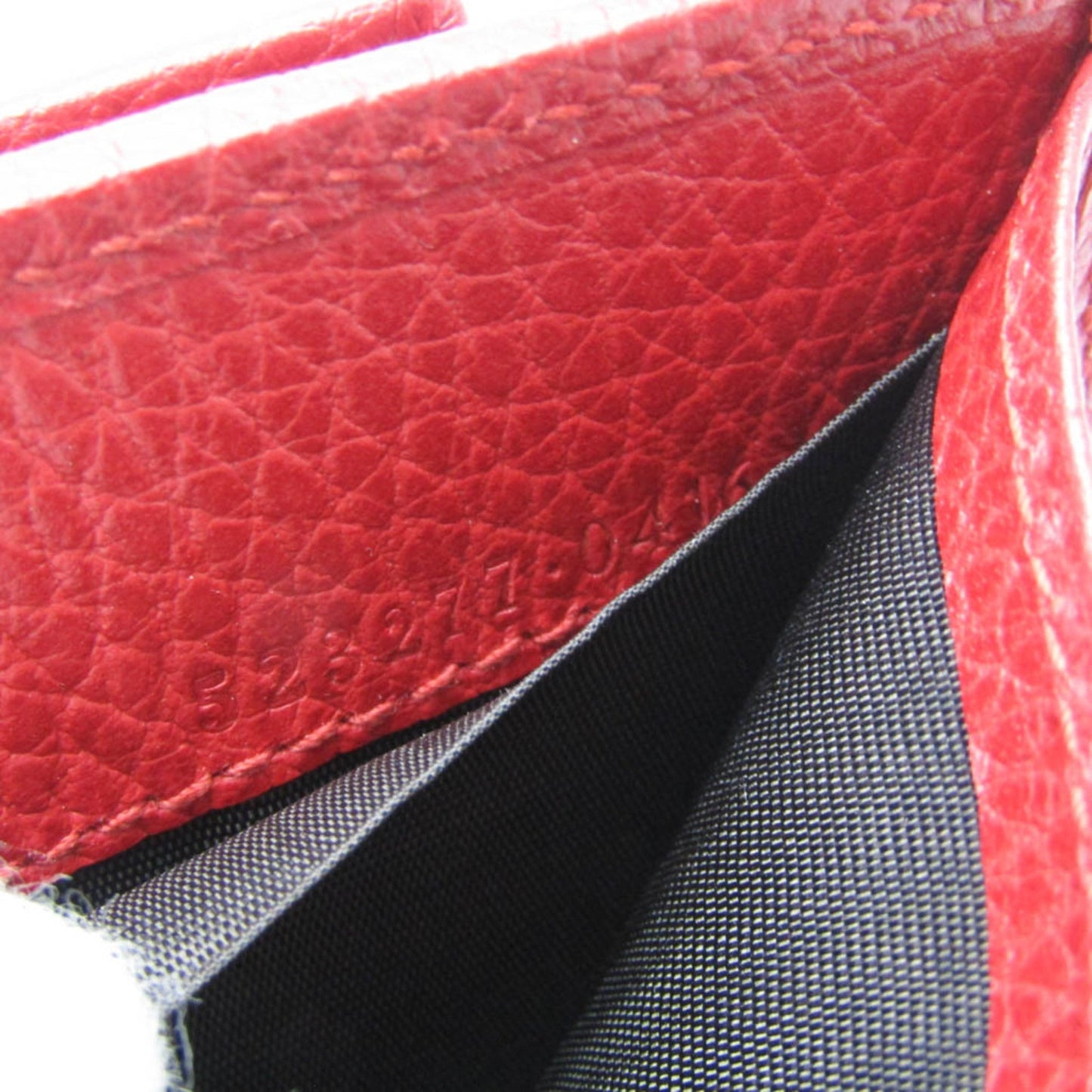 Gucci Red Color Leather Wallet (Tri-Fold) ( )