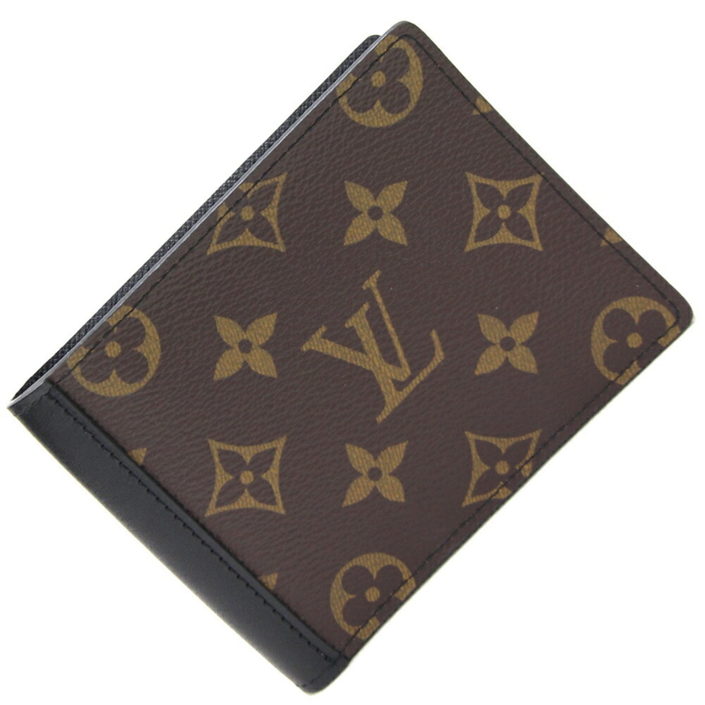 LOUIS VUITTON Bifold Wallet Monogram Macassar Portefeuille Mindoro M60411 Men's