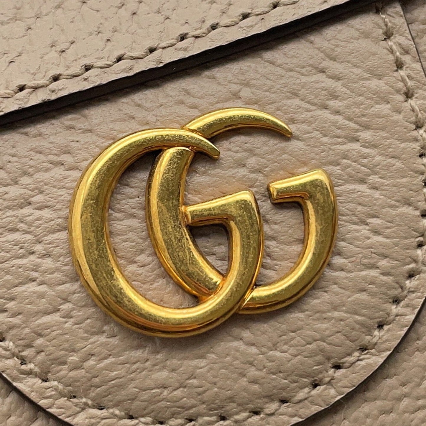 Gucci Beige Leather Handbag Shoulder Bag ( )