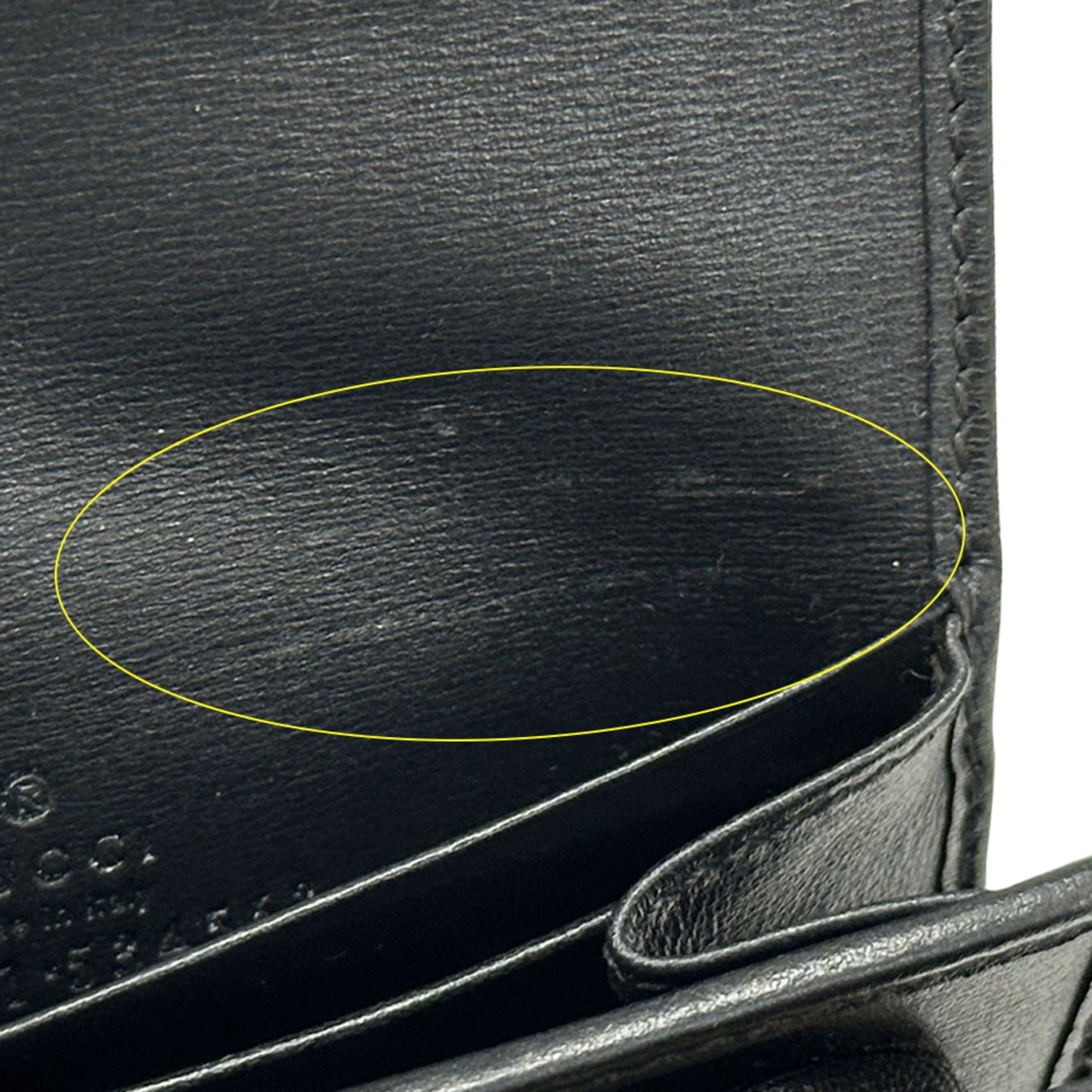 Gucci Black Leather Wallet (Bi-Fold) ( )