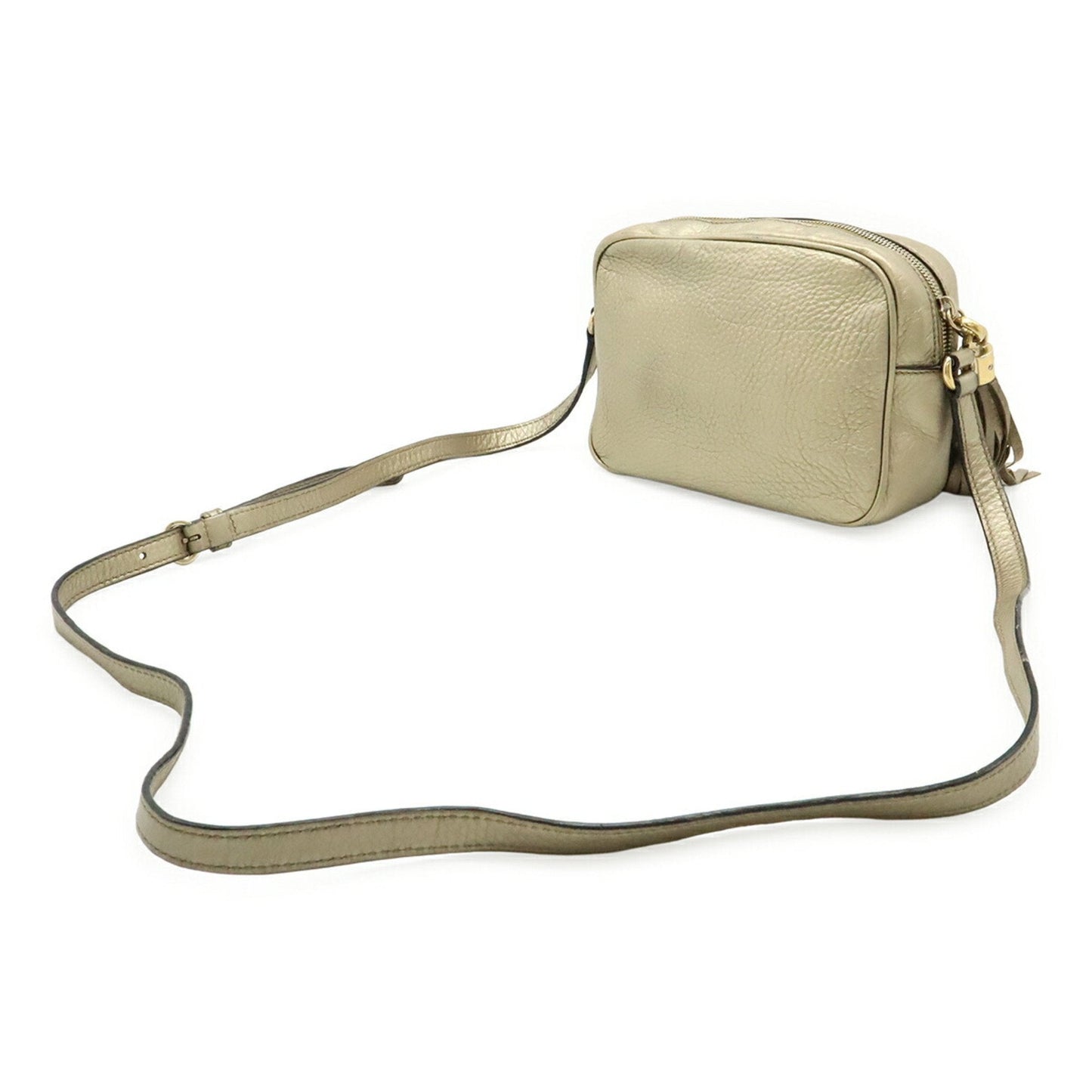 Gucci Gold Leather Pochette Shoulder Bag ( )