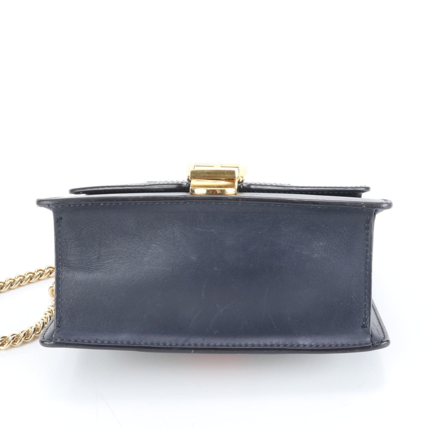 Gucci Navy Leather Shoulder Bag ( )